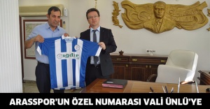 Arasspor’un özel numarası vali Ünlü’ye