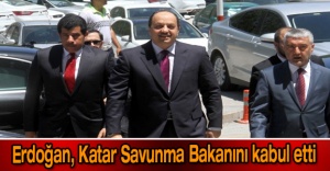 Erdoğan, Katar Savunma Bakanını kabul etti