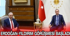 Erdoğan-Yıldırım görüşmesi başladı