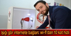 Işığı gör internete bağlan: wi-fi’dan 10 kat hızlı