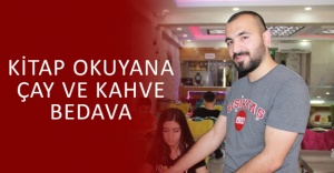 Kitap okuyana çay ve kahve bedava