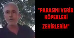 "Parasını verir köpekleri zehirlerim"