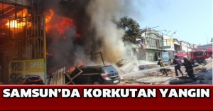 Samsun’da korkutan yangın