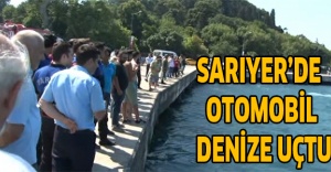 Sarıyer’de otomobil denize uçtu