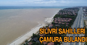 Silivri sahilleri çamura bulandı