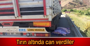 Tırın altında can verdiler