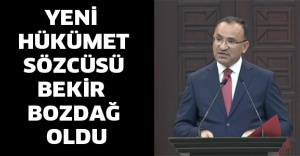 Yeni Hükümet Sözcüsü Bekir Bozdağ oldu