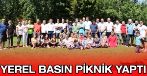 Yerel basın piknik yaptı