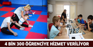 4 BİN 300 ÖĞRENCİYE HİZMET VERİLİYOR