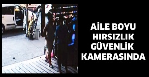 Aile boyu hırsızlık güvenlik kamerasında