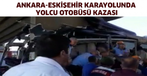 Ankara-Eskişehir karayolunda yolcu otobüsü kazası
