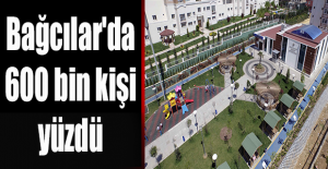 Bağcılar'da 600 bin kişi yüzdü