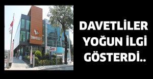 Davetliler yoğun ilgi gösterdi..