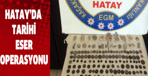 Hatay’da tarihi eser operasyonu