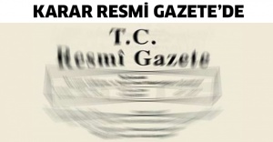 Karar Resmi Gazete’de