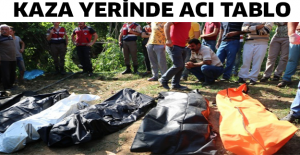 Kaza yerinde acı tablo