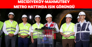 Mecidiyeköy-Mahmutbey metro hattında ışık göründü