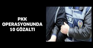 PKK operasyonunda 10 gözaltı