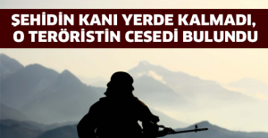 Şehidin kanı yerde kalmadı, o teröristin cesedi bulundu