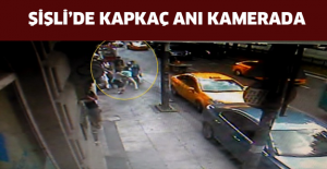 Şişli’de kapkaç anı kamerada