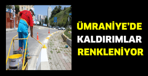 Ümraniye’de kaldırımlar renkleniyor