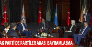 AK Parti’de partiler arası bayramlaşma