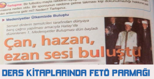 Ders kitaplarında FETÖ parmağı