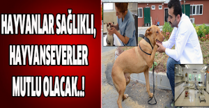 Hayvanlar sağlıklı, hayvanseverler mutlu olacak..!