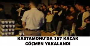 Kastamonu’da 157 kaçak göçmen yakalandı
