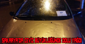 Sakarya’da ceviz büyüklüğünde dolu yağdı