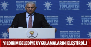 Yıldırım belediye uygulamalarını eleştirdi..!