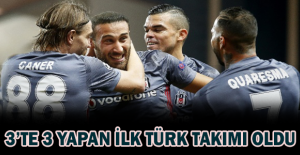 3’te 3 yapan ilk Türk takımı oldu
