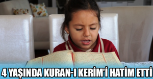 4 yaşında Kuran-ı Kerim’i hatim etti