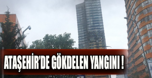 Ataşehir’de gökdelen yangını