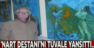 ‘Nart Destanı’nı tuvale yansıttı..