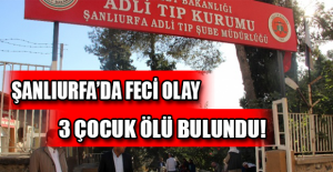 Şanlıurfa’da feci olay: 3 çocuk ölü bulundu