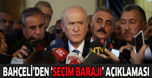 Bahçeli’den ‘seçim barajı’ açıklaması