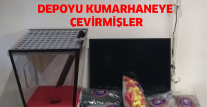 Depoyu kumarhaneye çevirmişler