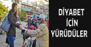 Diyabet için yürüdüler