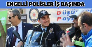 Engelli polisler iş başında