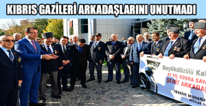 Kıbrıs Gazileri arkadaşlarını unutmadı