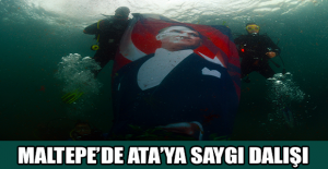 Maltepe’de Ata’ya saygı dalışı