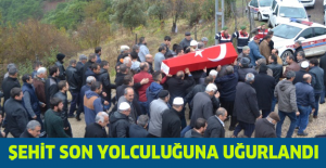 Şehit son yolculuğuna uğurlandı
