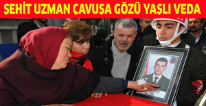 Şehit uzman çavuşa gözü yaşlı veda