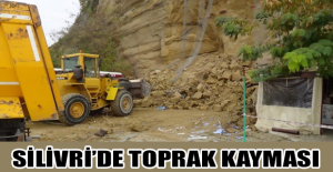Silivri’de toprak kayması