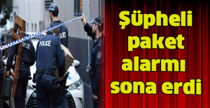 Şüpheli paket alarmı sona erdi