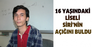 16 yaşındaki liseli Siri’nin açığını buldu