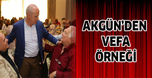 Akgün’den vefa örneği