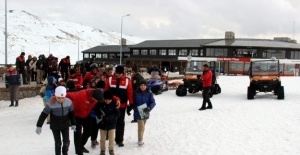 Çocuklara jandarma nezaretinde Erciyes turu