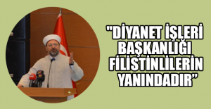 "Diyanet İşleri Başkanlığı Filistinlilerin yanındadır”